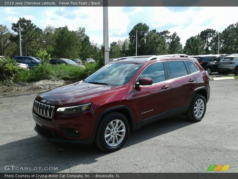 Velvet Red Pearl / Black 2019 Jeep Cherokee Latitude