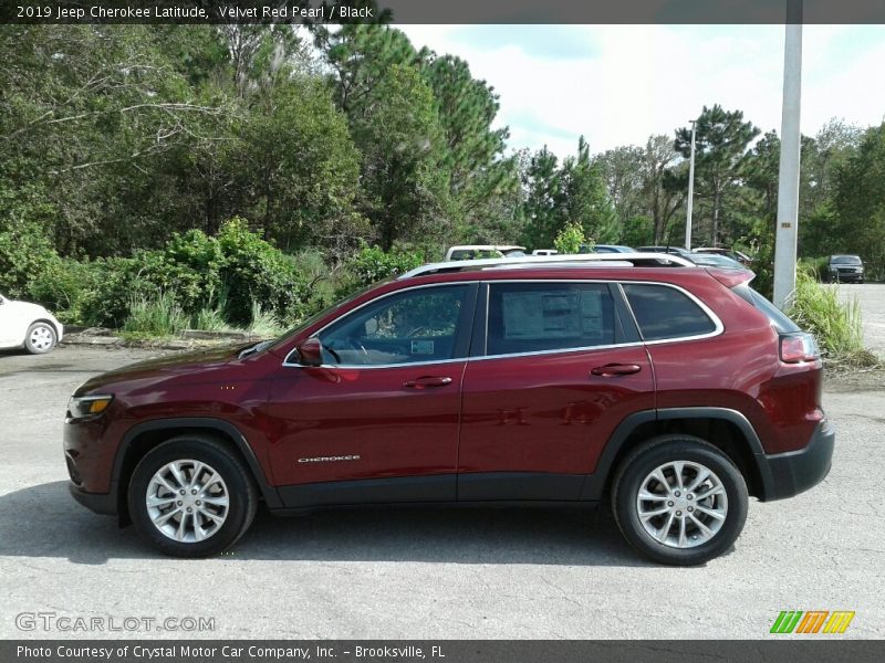 Velvet Red Pearl / Black 2019 Jeep Cherokee Latitude