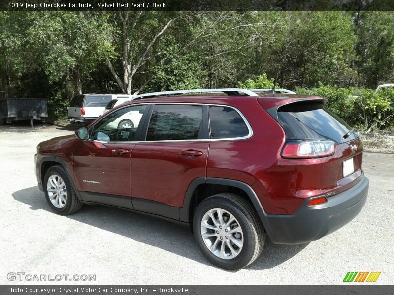 Velvet Red Pearl / Black 2019 Jeep Cherokee Latitude