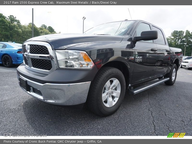 Maximum Steel Metallic / Black/Diesel Gray 2017 Ram 1500 Express Crew Cab