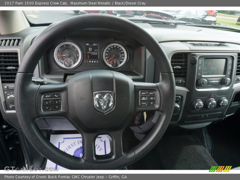 Maximum Steel Metallic / Black/Diesel Gray 2017 Ram 1500 Express Crew Cab