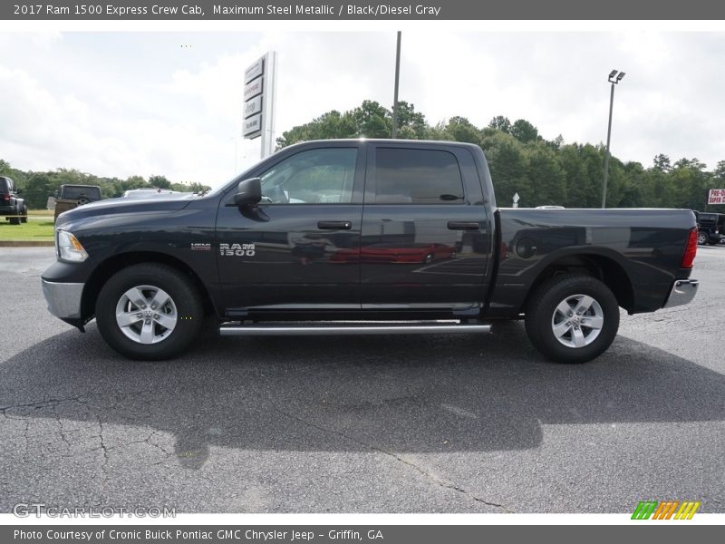 Maximum Steel Metallic / Black/Diesel Gray 2017 Ram 1500 Express Crew Cab