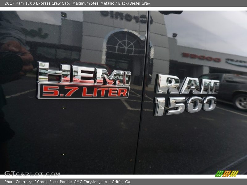 Maximum Steel Metallic / Black/Diesel Gray 2017 Ram 1500 Express Crew Cab