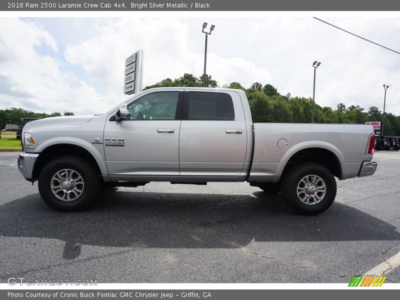 Bright Silver Metallic / Black 2018 Ram 2500 Laramie Crew Cab 4x4