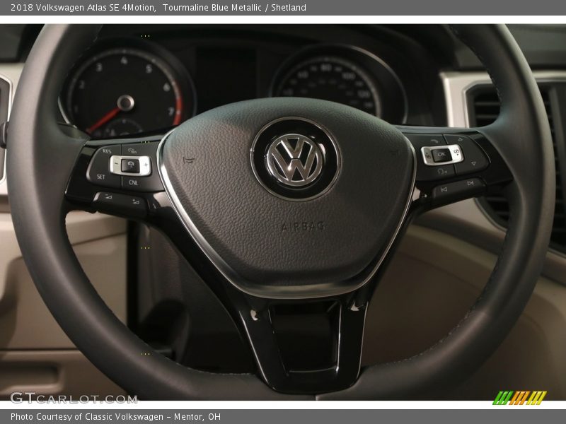 Tourmaline Blue Metallic / Shetland 2018 Volkswagen Atlas SE 4Motion