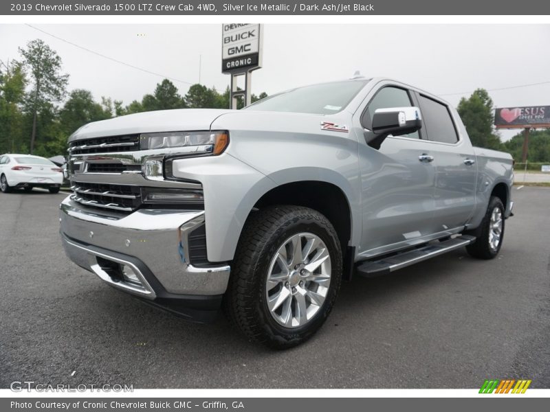 Silver Ice Metallic / Dark Ash/Jet Black 2019 Chevrolet Silverado 1500 LTZ Crew Cab 4WD