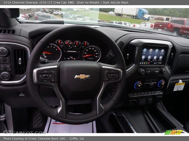 Silver Ice Metallic / Dark Ash/Jet Black 2019 Chevrolet Silverado 1500 LTZ Crew Cab 4WD