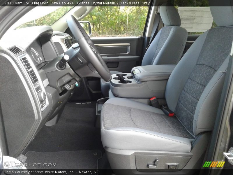 Front Seat of 2018 1500 Big Horn Crew Cab 4x4