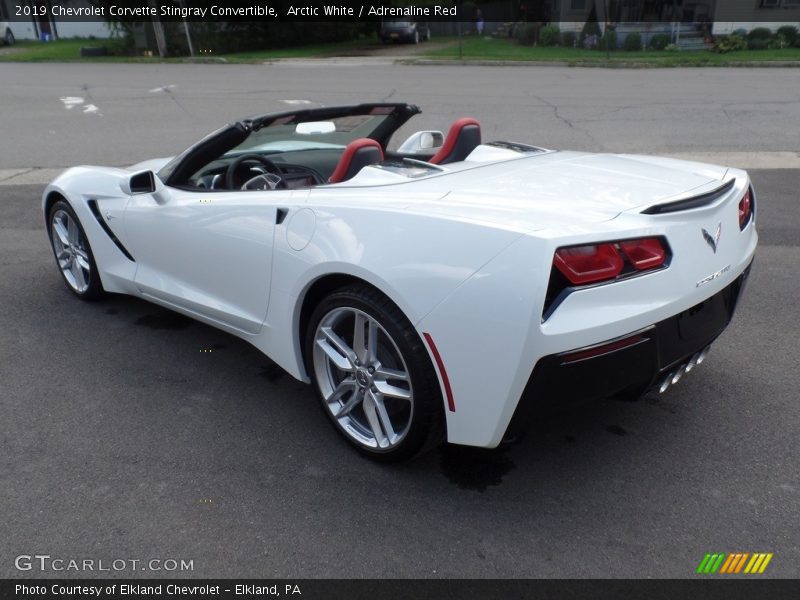 Arctic White / Adrenaline Red 2019 Chevrolet Corvette Stingray Convertible