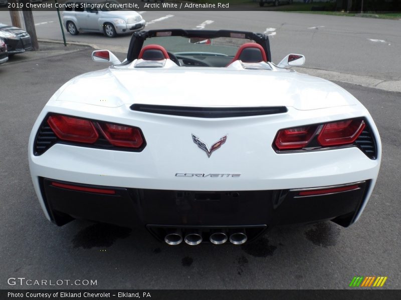 Arctic White / Adrenaline Red 2019 Chevrolet Corvette Stingray Convertible