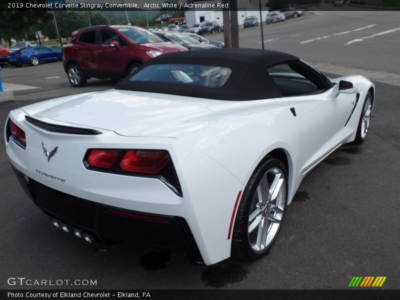 Arctic White / Adrenaline Red 2019 Chevrolet Corvette Stingray Convertible