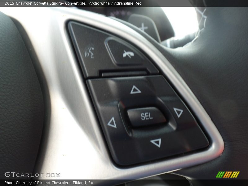 Arctic White / Adrenaline Red 2019 Chevrolet Corvette Stingray Convertible