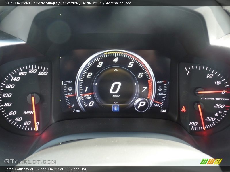 Arctic White / Adrenaline Red 2019 Chevrolet Corvette Stingray Convertible
