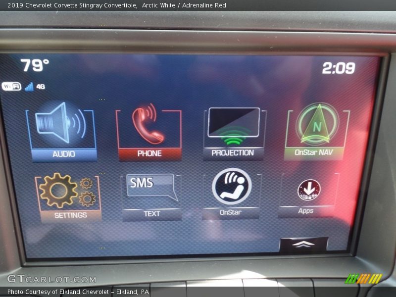 Arctic White / Adrenaline Red 2019 Chevrolet Corvette Stingray Convertible