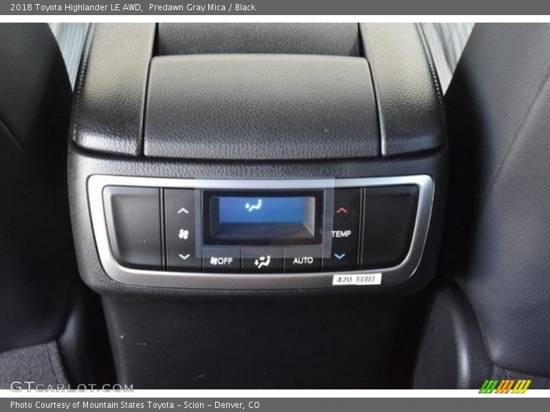 Predawn Gray Mica / Black 2018 Toyota Highlander LE AWD