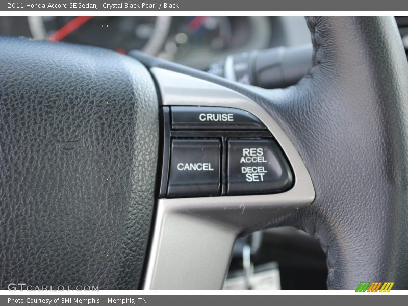 Crystal Black Pearl / Black 2011 Honda Accord SE Sedan