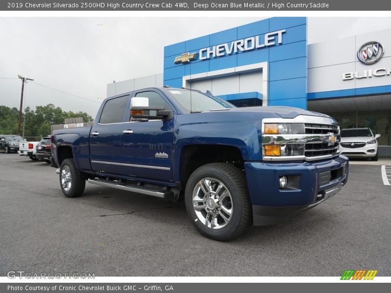 Deep Ocean Blue Metallic / High Country Saddle 2019 Chevrolet Silverado 2500HD High Country Crew Cab 4WD