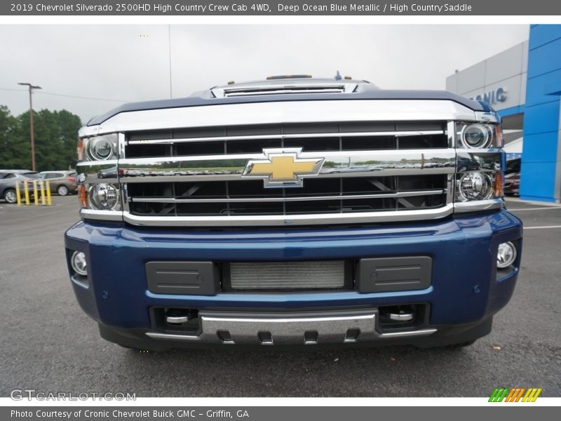 Deep Ocean Blue Metallic / High Country Saddle 2019 Chevrolet Silverado 2500HD High Country Crew Cab 4WD