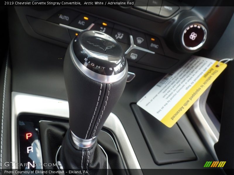 Arctic White / Adrenaline Red 2019 Chevrolet Corvette Stingray Convertible