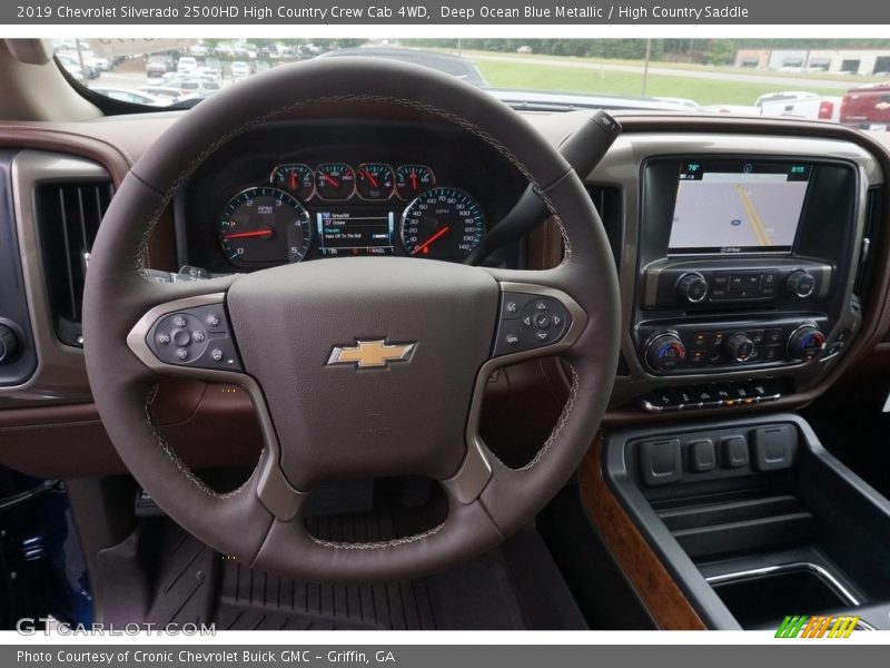 Deep Ocean Blue Metallic / High Country Saddle 2019 Chevrolet Silverado 2500HD High Country Crew Cab 4WD