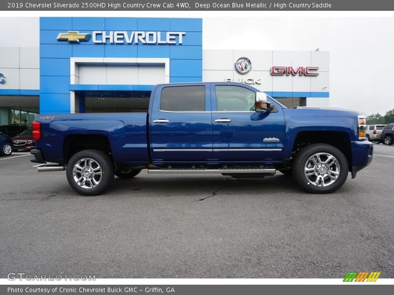 Deep Ocean Blue Metallic / High Country Saddle 2019 Chevrolet Silverado 2500HD High Country Crew Cab 4WD
