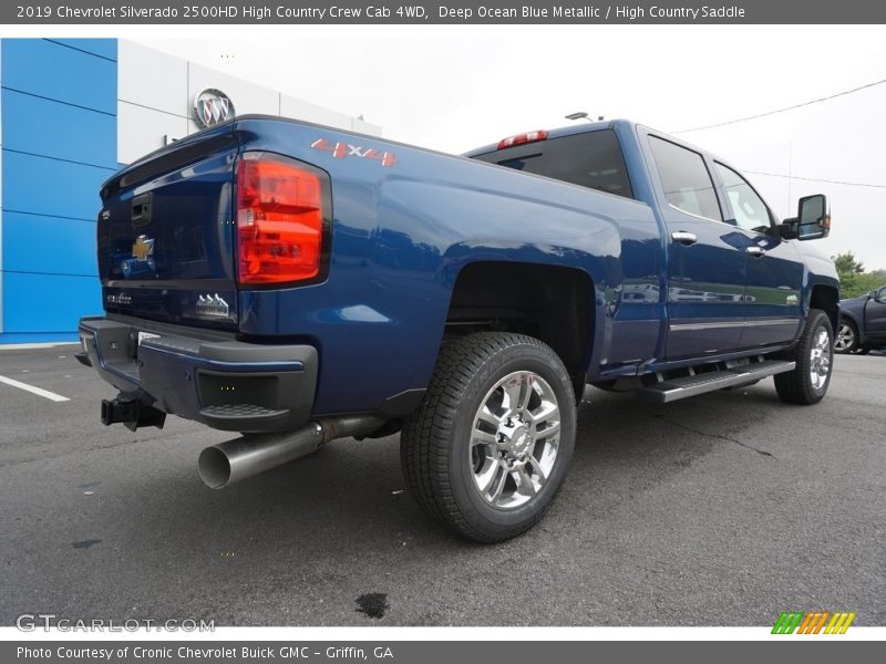 Deep Ocean Blue Metallic / High Country Saddle 2019 Chevrolet Silverado 2500HD High Country Crew Cab 4WD