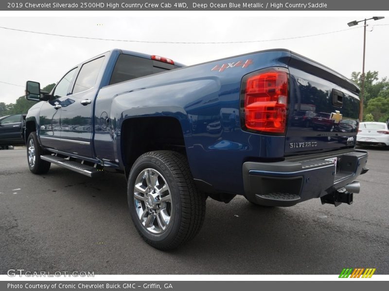 Deep Ocean Blue Metallic / High Country Saddle 2019 Chevrolet Silverado 2500HD High Country Crew Cab 4WD