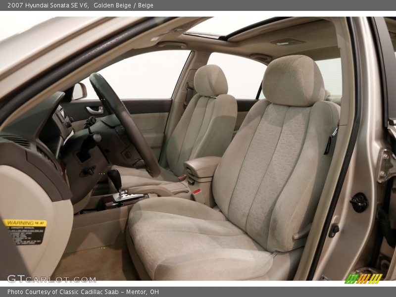 Golden Beige / Beige 2007 Hyundai Sonata SE V6