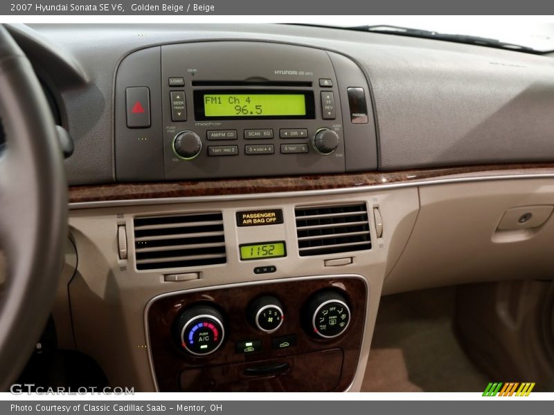 Golden Beige / Beige 2007 Hyundai Sonata SE V6