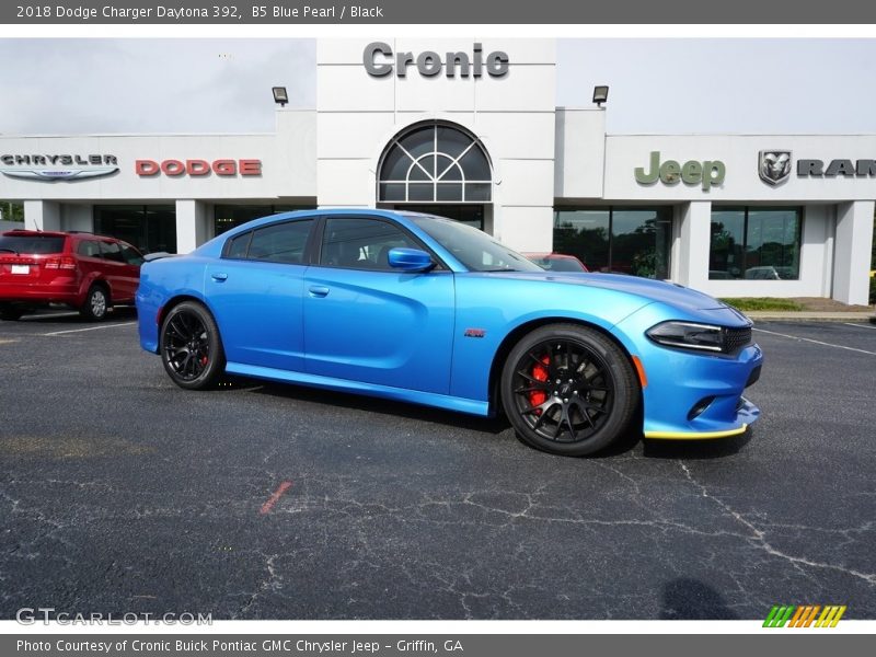B5 Blue Pearl / Black 2018 Dodge Charger Daytona 392