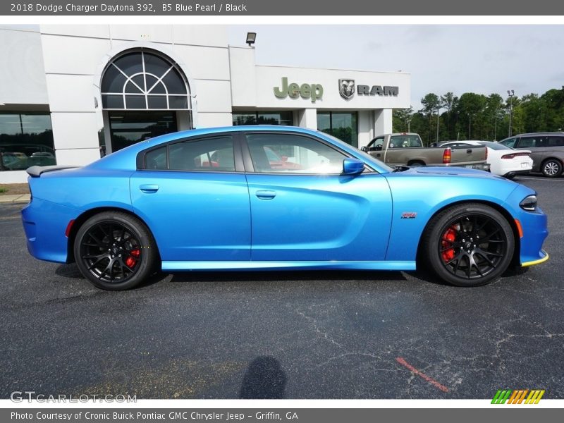 B5 Blue Pearl / Black 2018 Dodge Charger Daytona 392