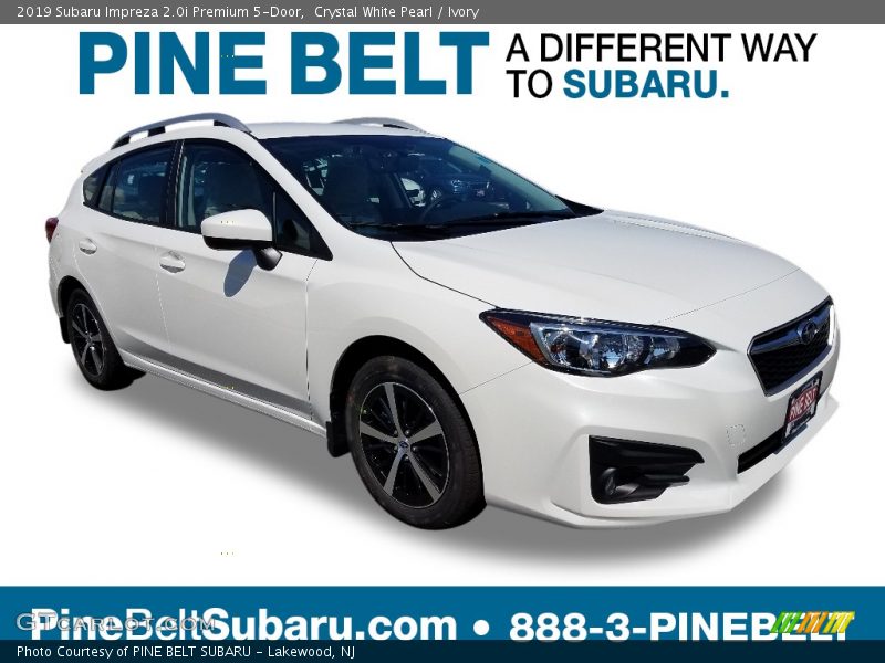 Crystal White Pearl / Ivory 2019 Subaru Impreza 2.0i Premium 5-Door