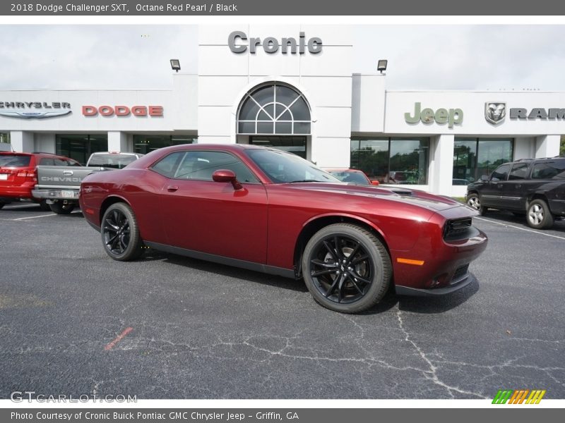 Octane Red Pearl / Black 2018 Dodge Challenger SXT