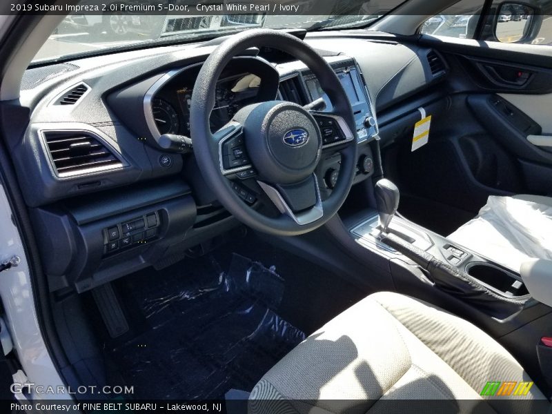 Crystal White Pearl / Ivory 2019 Subaru Impreza 2.0i Premium 5-Door