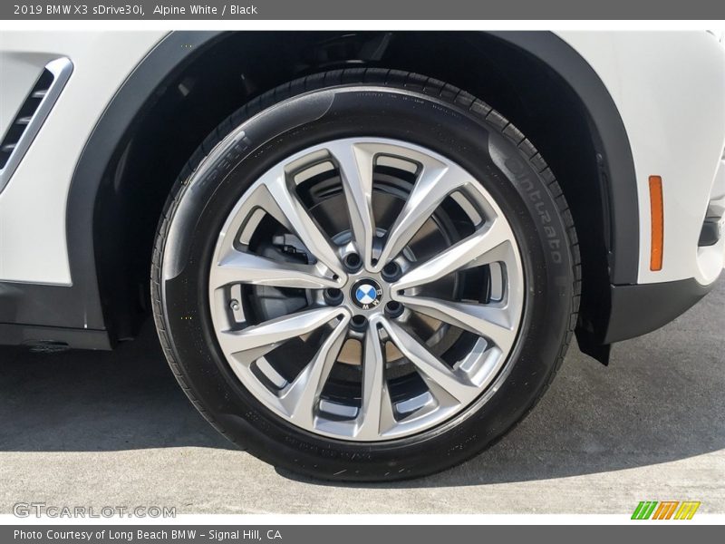 Alpine White / Black 2019 BMW X3 sDrive30i