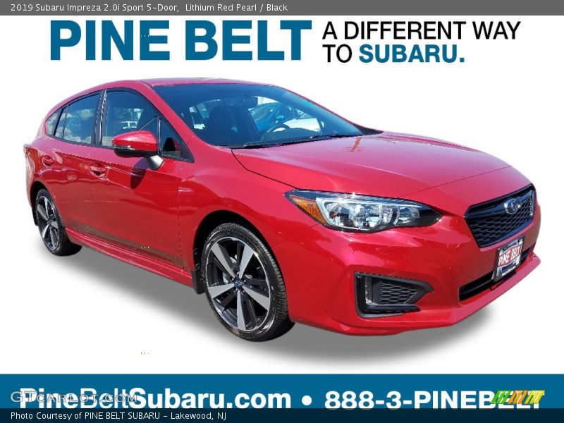 Lithium Red Pearl / Black 2019 Subaru Impreza 2.0i Sport 5-Door