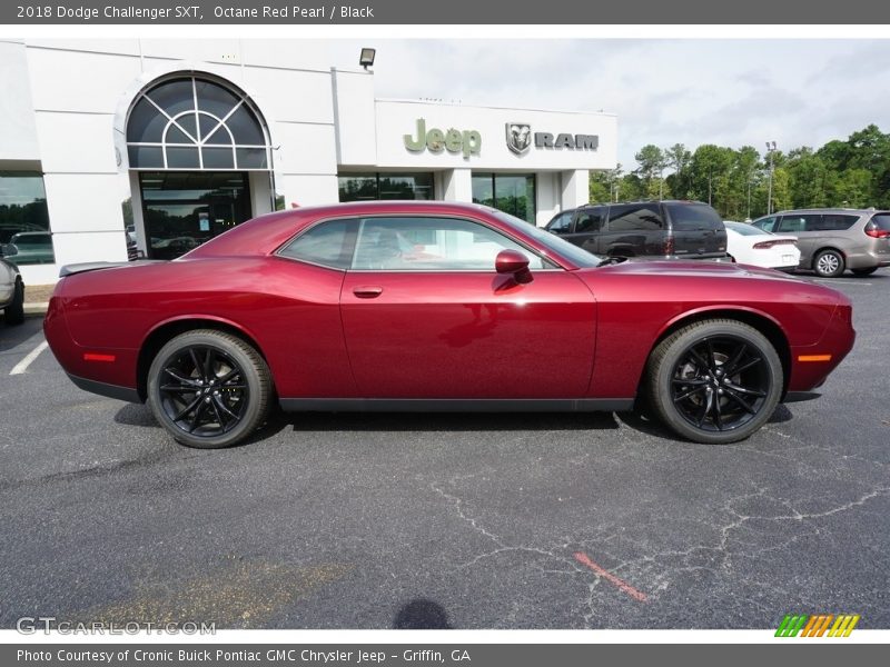 Octane Red Pearl / Black 2018 Dodge Challenger SXT