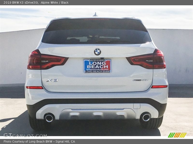 Alpine White / Black 2019 BMW X3 sDrive30i