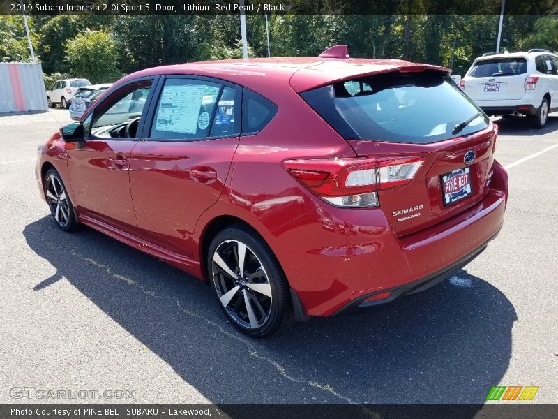 Lithium Red Pearl / Black 2019 Subaru Impreza 2.0i Sport 5-Door
