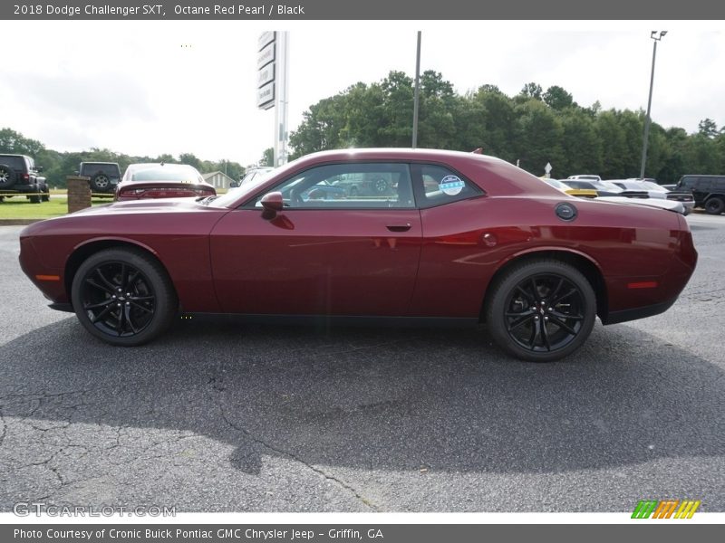 Octane Red Pearl / Black 2018 Dodge Challenger SXT