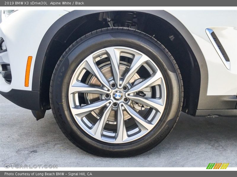 Alpine White / Black 2019 BMW X3 sDrive30i