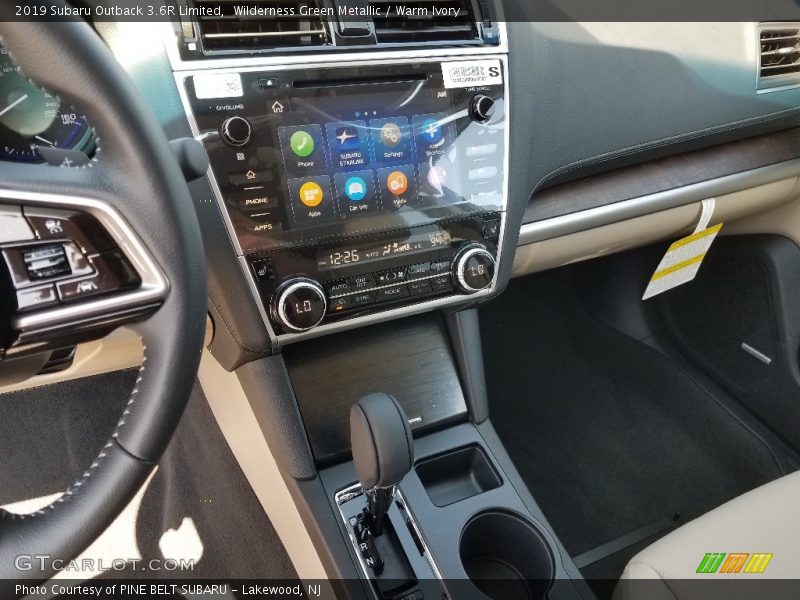 Controls of 2019 Outback 3.6R Limited