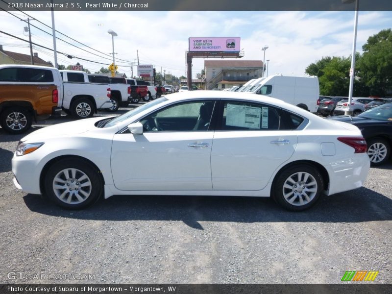 Pearl White / Charcoal 2018 Nissan Altima 2.5 S