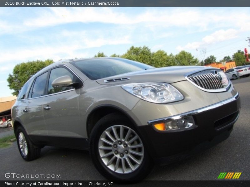 Gold Mist Metallic / Cashmere/Cocoa 2010 Buick Enclave CXL