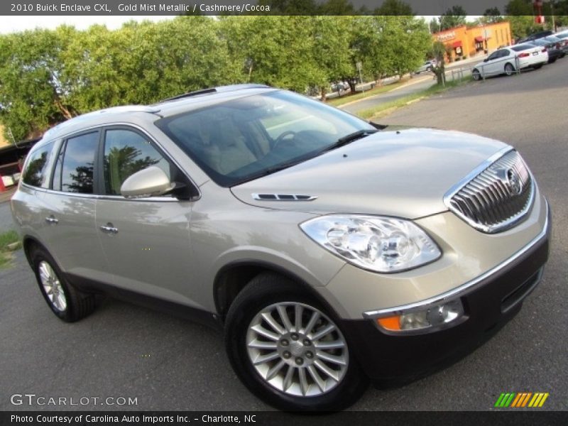 Gold Mist Metallic / Cashmere/Cocoa 2010 Buick Enclave CXL