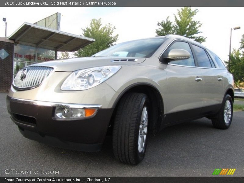 Gold Mist Metallic / Cashmere/Cocoa 2010 Buick Enclave CXL