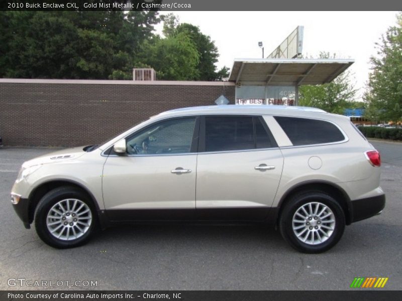 Gold Mist Metallic / Cashmere/Cocoa 2010 Buick Enclave CXL