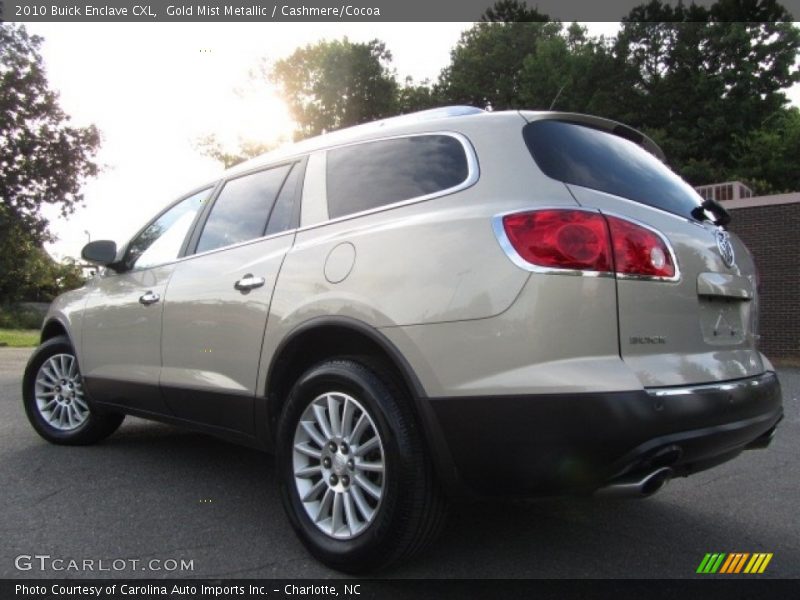 Gold Mist Metallic / Cashmere/Cocoa 2010 Buick Enclave CXL