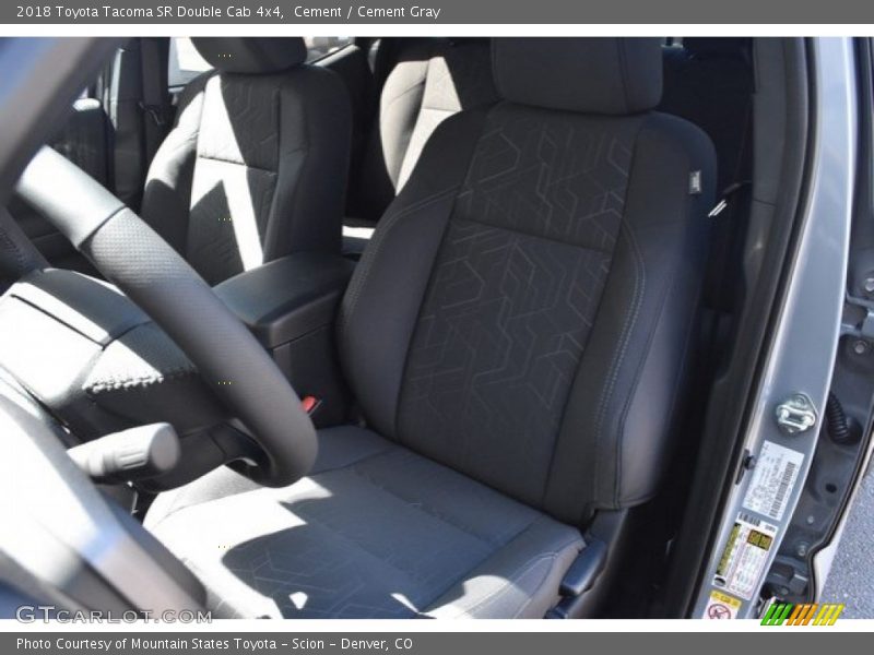 Cement / Cement Gray 2018 Toyota Tacoma SR Double Cab 4x4
