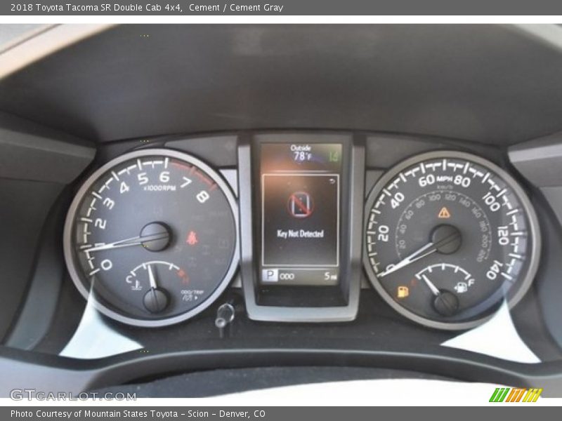Cement / Cement Gray 2018 Toyota Tacoma SR Double Cab 4x4